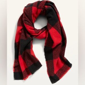 Red and Black Checkered Scarf